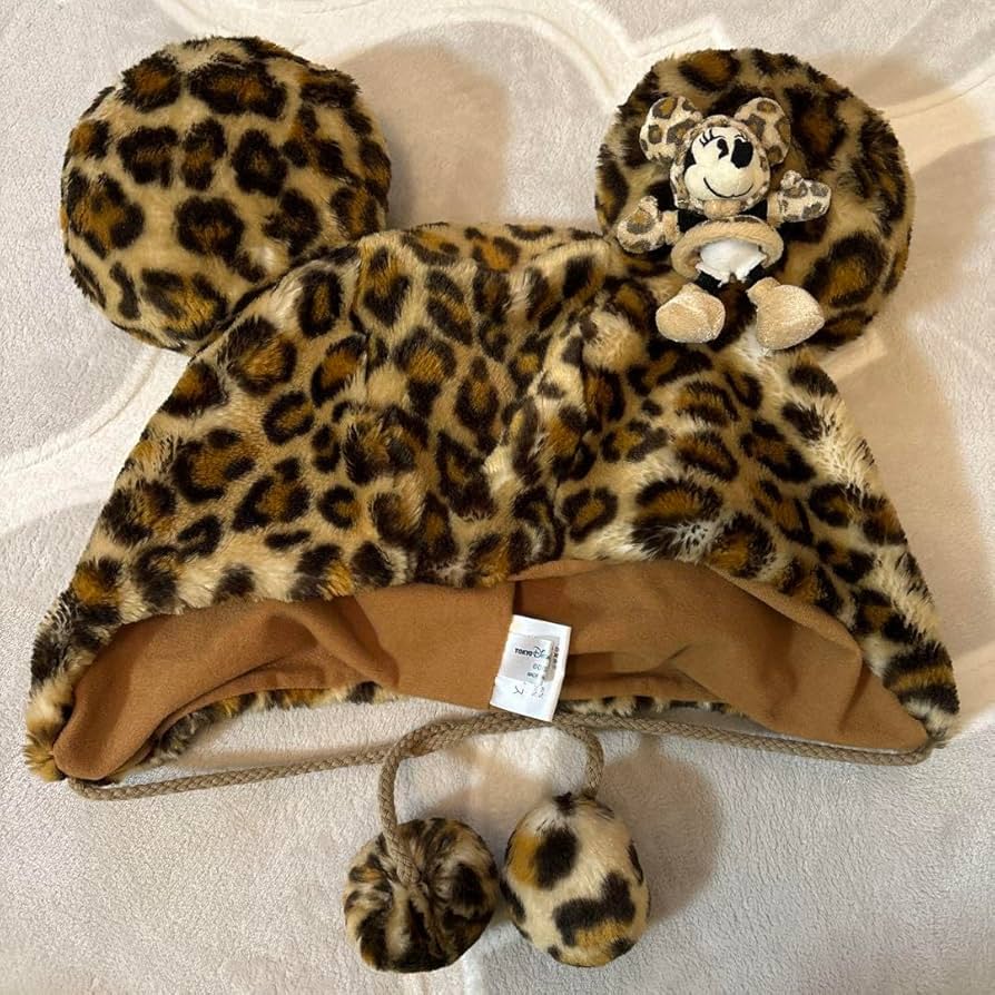 ミニーちゃん ファンキャップ ヒョウ柄 ディズニー ミニー ファン