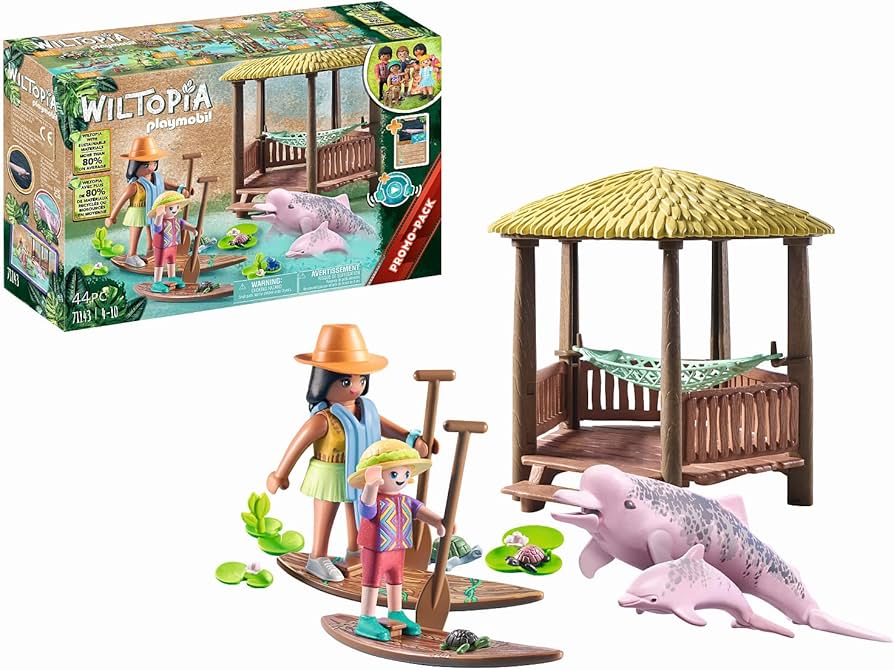 Amazon.com: Playmobil Wiltopia - Paddling Tour with The River