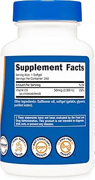 Amazon.com: Nutricost Vitamin D3 2000 iu Softgels, 240 Softgels