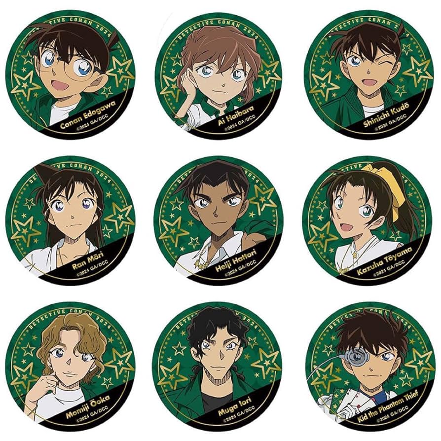 名探偵コナン 黒鉄の魚影 トムス ブラッククロージング缶バッジ