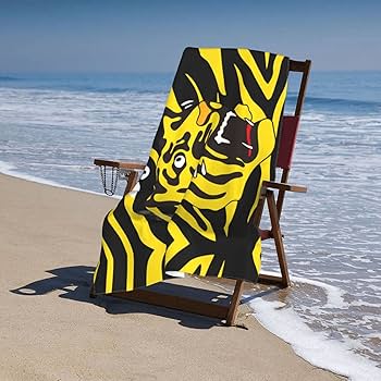 Amazon｜阪神タイガース ビーチタオル フェイスタオル 大判 マイクロ