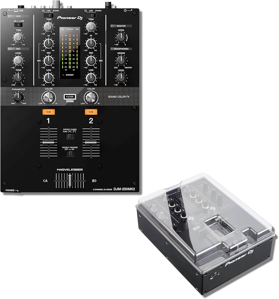 Amazon.com: Pioneer DJM-250MK2 2-channel DJ Mixer with Decksaver