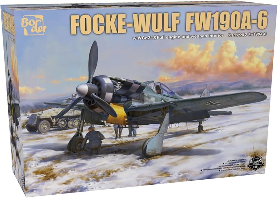 Amazon.com: Border BF-003 1/35 German Focke-Wulf FW-190A-6 : Arts