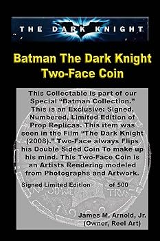 Batman The Dark Knight, Two Face Double Sided Coin, Metal, Signed