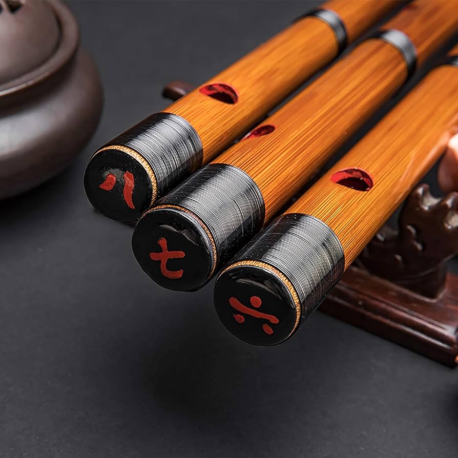 沖縄県産 琉球横笛 竹製（A♯調）音の高さになり 沖縄県産 琉球横笛 竹