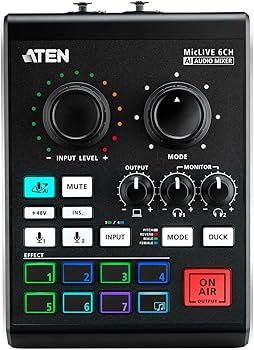 Amazon.co.jp: ATEN UC8000 MicLIVE 6-CH ポッドキャストオーディオ