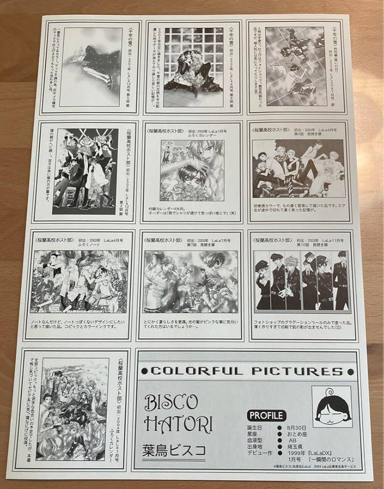 ま*い様 LaLa2010年 複製年賀状 桜蘭高校ホスト部 葉鳥ビスコ ま*い様