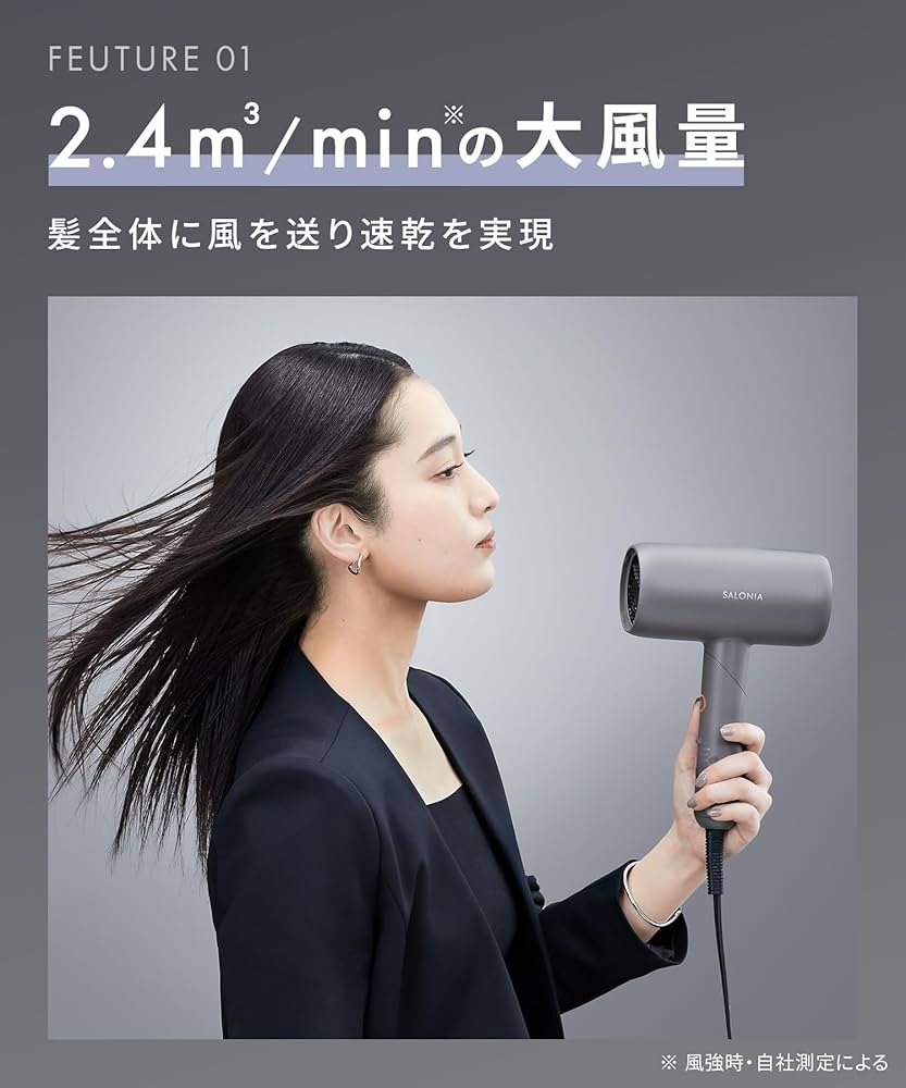 Amazon.co.jp: SALONIA Salonia Smooth Shine Dryer, Large Airflow