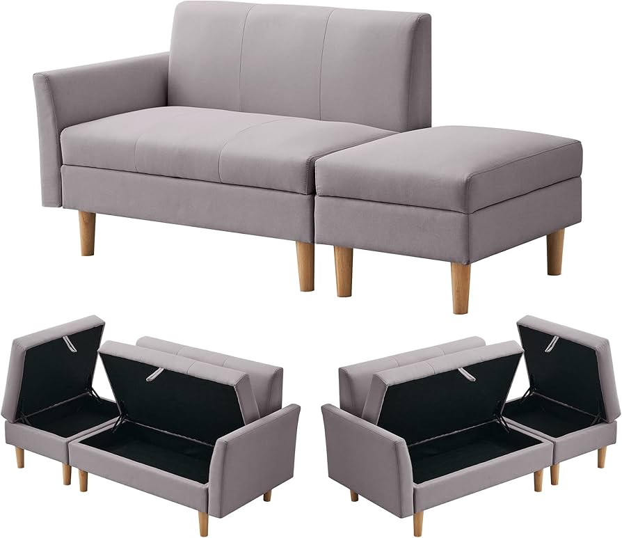 ソファカチン ソファーベッド 3P 3人掛けソファ 収納付き オードマン