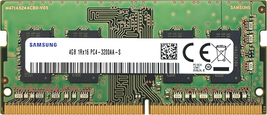 Samsung 4GB DDR4 3200MHz PC4-25600 (PC4-3200AA) CL22 SODIMM 1Rx16