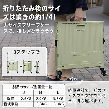 Amazon.co.jp: Y K YUKO 融光キャリーカート 折りたたみ ショッピング