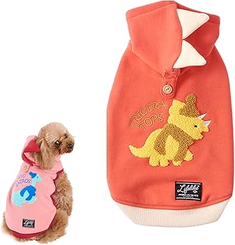 Amazon | 【LIFELIKE公式】恐竜なりきりフーディー 犬 服 恐竜