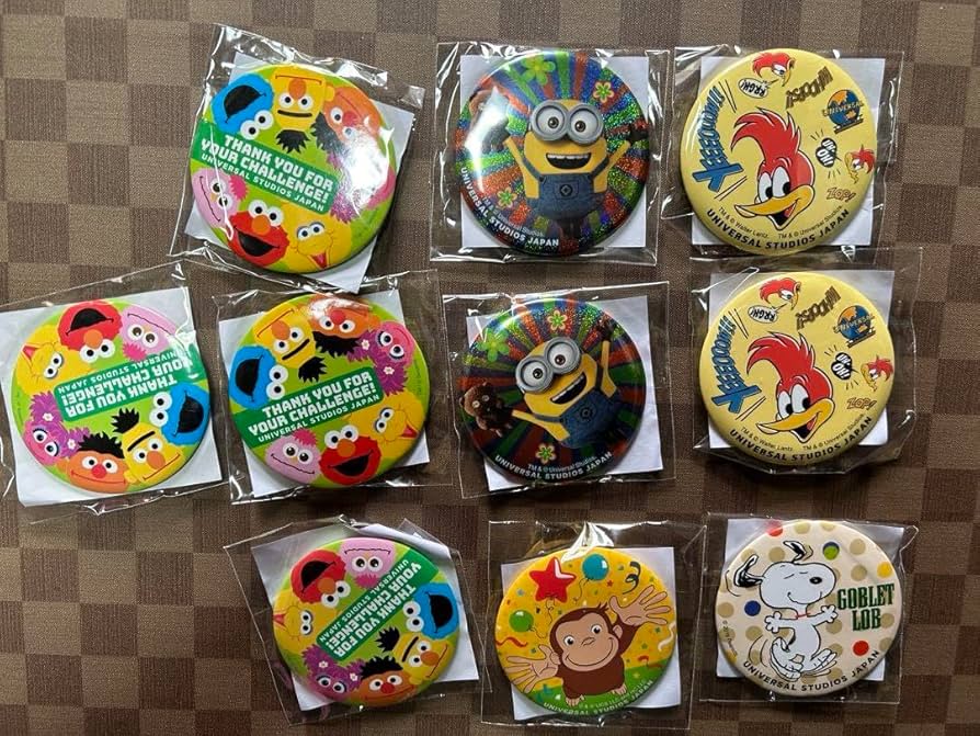 Amazon.co.jp: USJゲームチャレンジ 缶バッチセット : おもちゃ