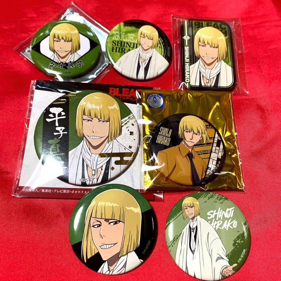 BLEACH 上海 中国 限定 グリッター缶バッジ 10個 平子真子 Amazon.co