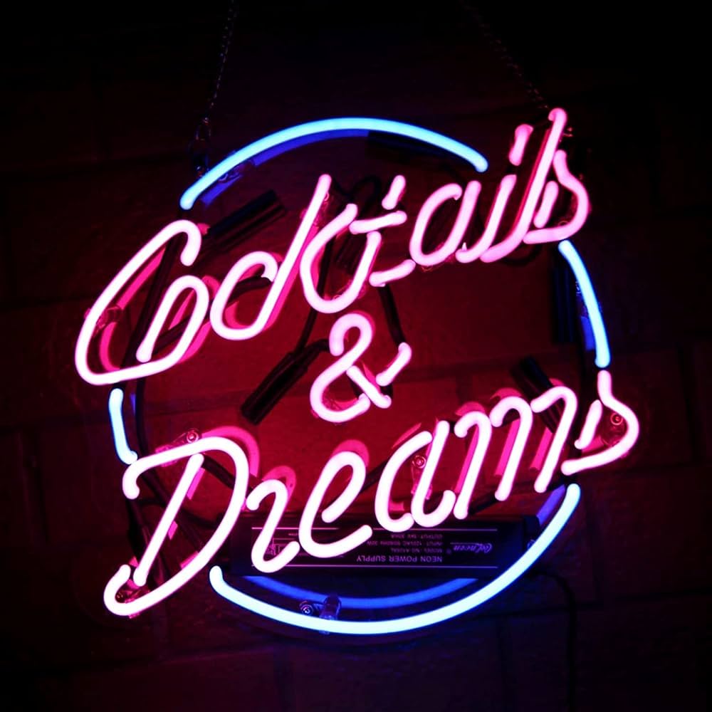 Amazon | ネオンサイン COCKTAIL AND DREAM NEON LIGHT SIGN ネオン