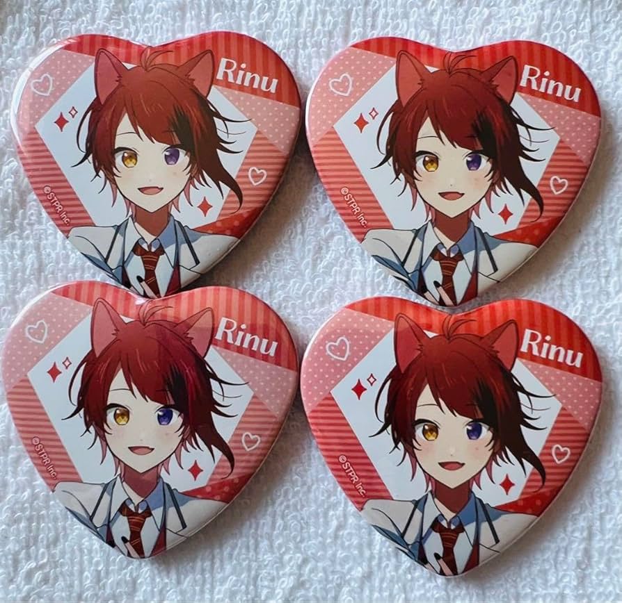 すとぷり莉犬缶バッチ2023ハロウィンハートの缶バッチ