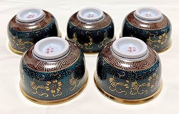 Amazon.co.jp: 九谷焼 栄峰 青粒鉄仙 急須＆湯呑＆湯冷まし 茶器セット