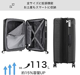 Amazon.co.jp: [Samsonite] Lexa REXA Spinner Expandable Suitcase