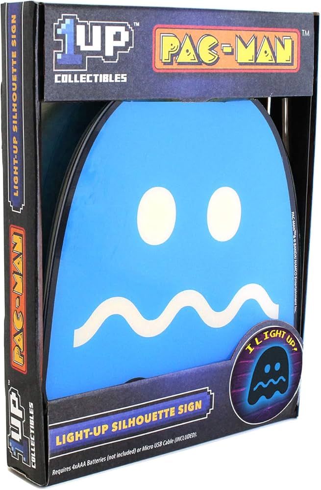 Amazon.co.jp: Arcade1Up パックマン ブルー 怖いゴーストシルエット