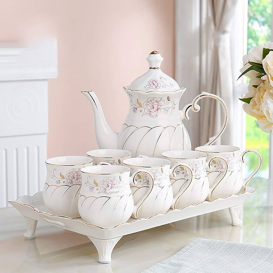 Amazon | ティーセット ヨーロッパスタイルのウォーターカップセット