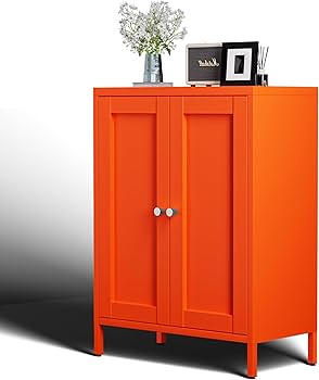 Amazon.co.jp: 科飛亜 サイドボード 鋼製 キャビネット 扉付き