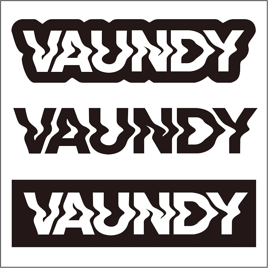 Amazon.co.jp: Vaundy カッティングステッカー S (黒) : おもちゃ