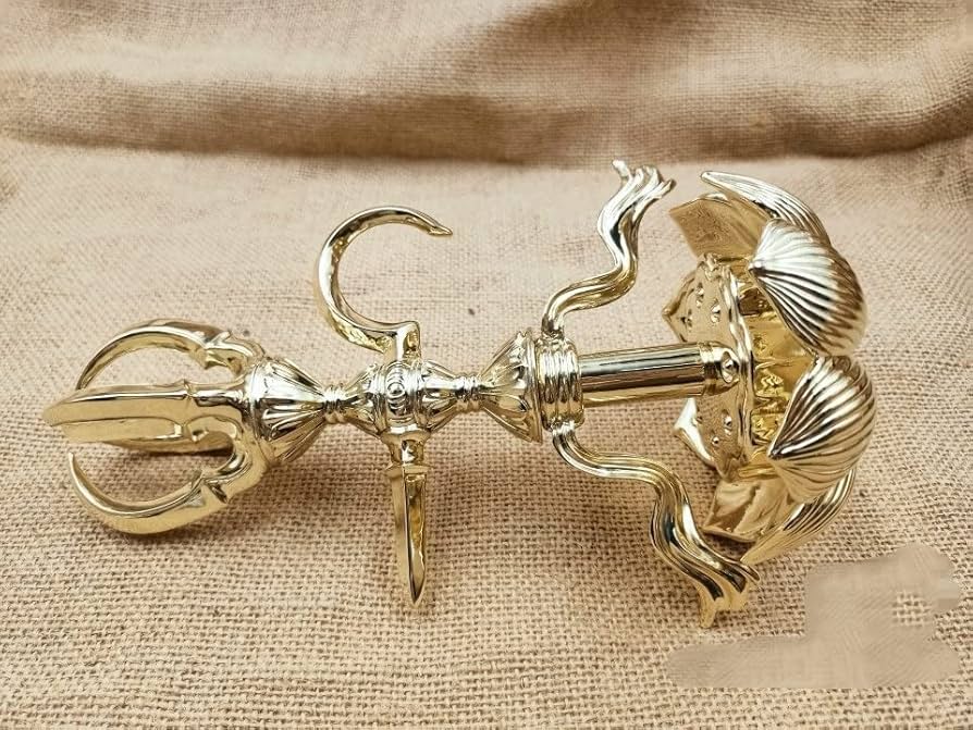 修縁堂】密教法具 菊壇灯 寺院用仏具 金剛降魔法器仏具