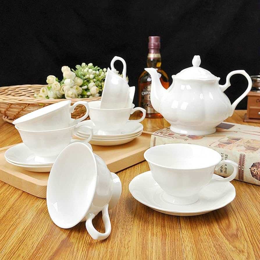 薩摩焼 神山 9点セット カップ ソーサー ポット クリーマー シュガー