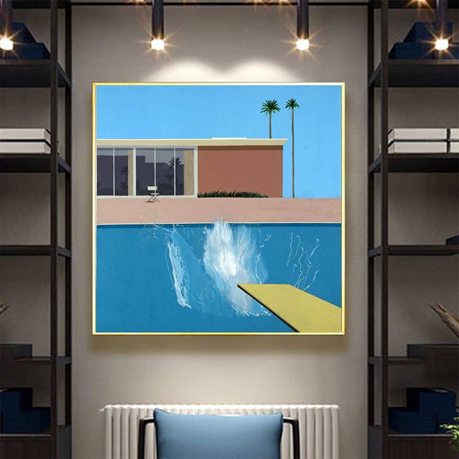 Amazon.co.jp: デイヴィッド・ホックニーの有名な絵画、「大きな