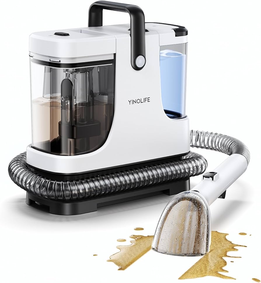 Amazon | 【コンパクトなのにパワフル】YINOLIFE カーペットクリーナー