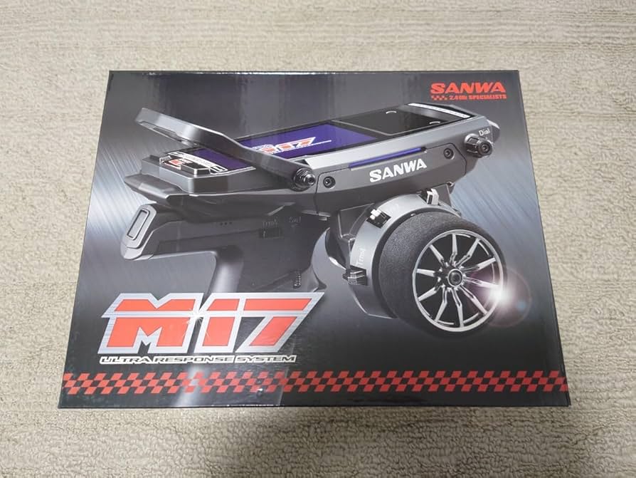 使用少、美品】サンワM17プロポ、RX493受信機セット、プロポバック付き