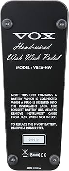 Amazon.com: Vox V846-HW Handwired Wah Guitar Effects Pedal w/True