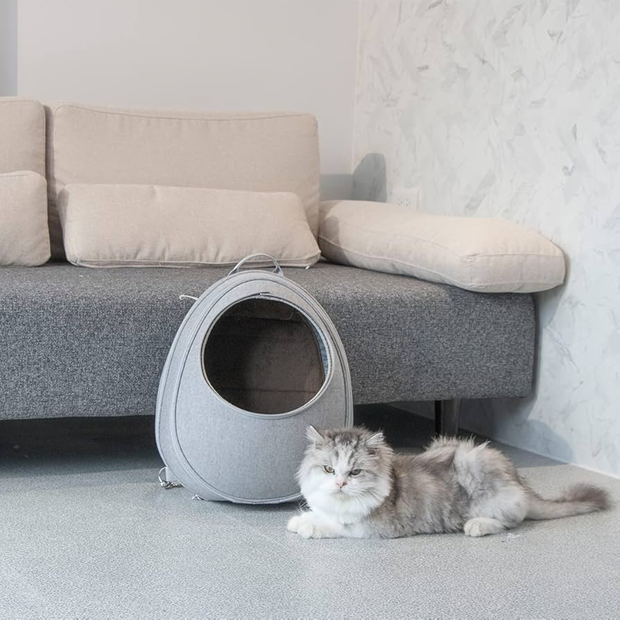 Amazon.co.jp: Housmall Living EGGYリュック式猫ハウス : ペット用品