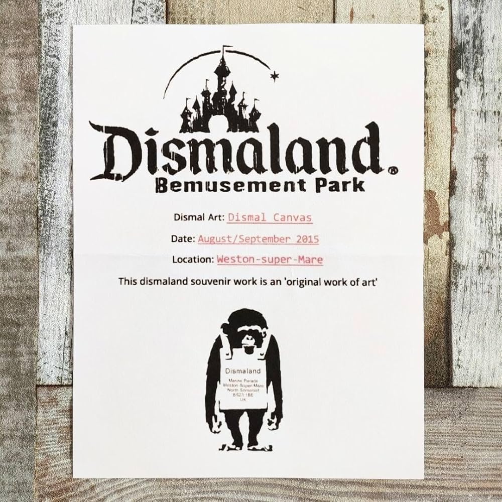 ☆ 激レア！ ディズマランド banksy バンクシー 木枠 ステンシル ☆ 激