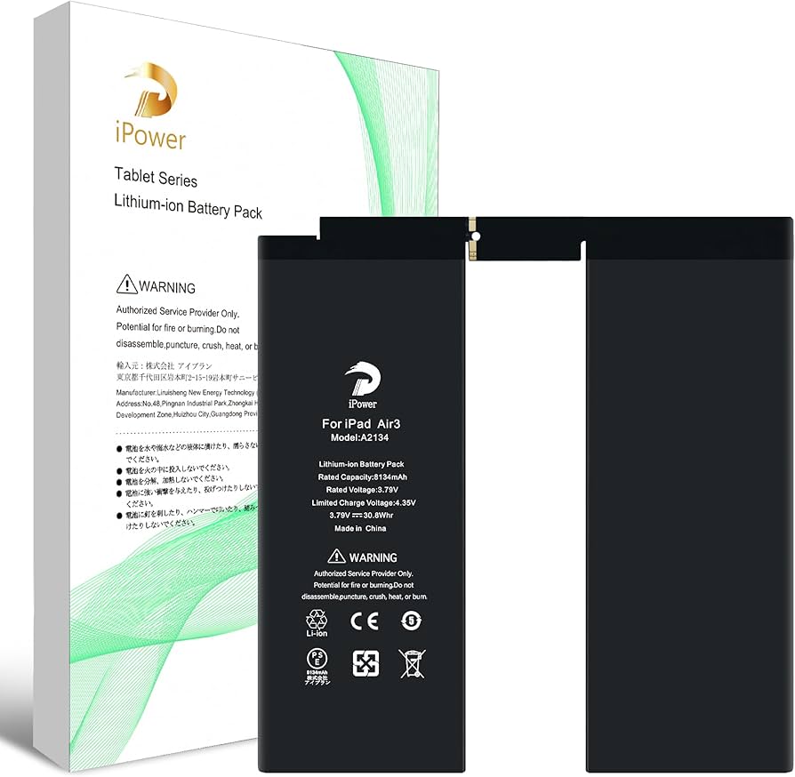 Amazon | iPower for iPad Air3 バッテリー交換 第3世代 容量8134mAh