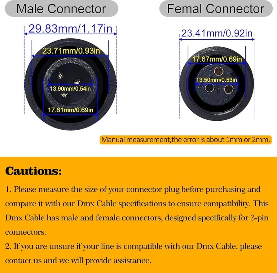 Amazon.co.jp: MAD OWL 防水 DMX ケーブル XLR 接続ワイヤー 5m 16.6