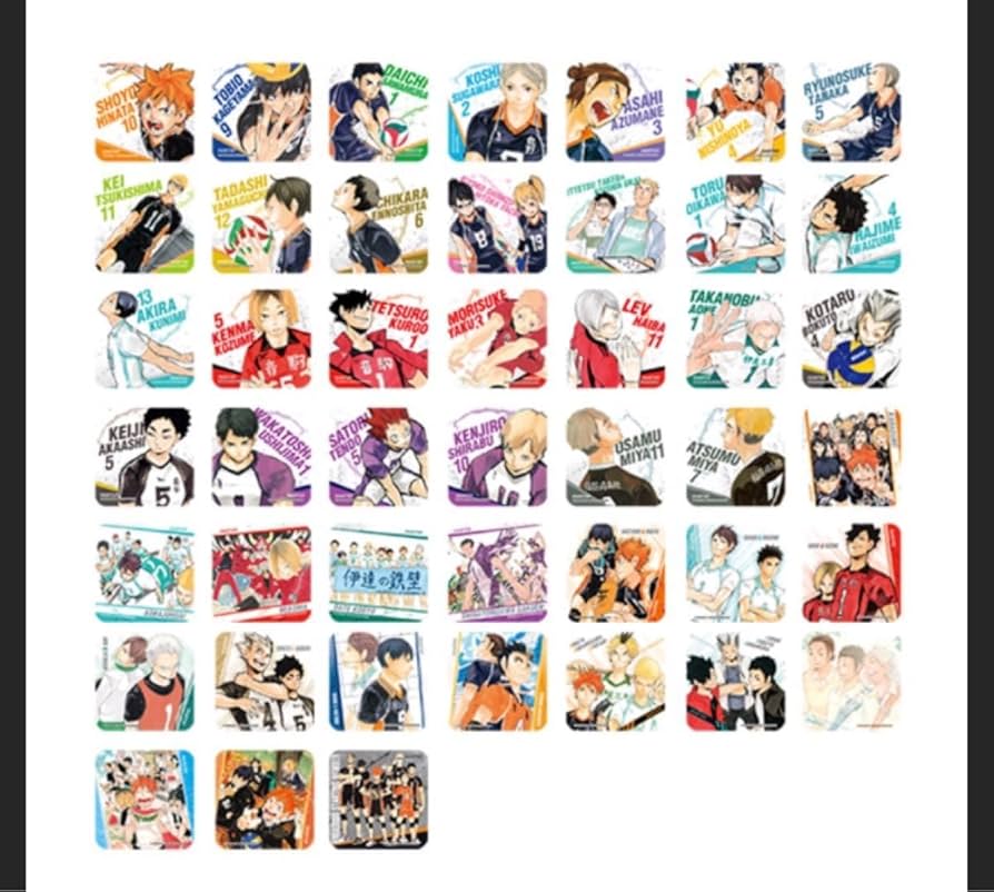 HUNTER×HUNTER アートコースター第1弾と影山飛雄コレクション缶バッジ