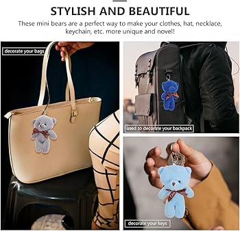 Amazon.co.jp: SUPVOX ミニベアぬいぐるみキーチェーン 12個セット