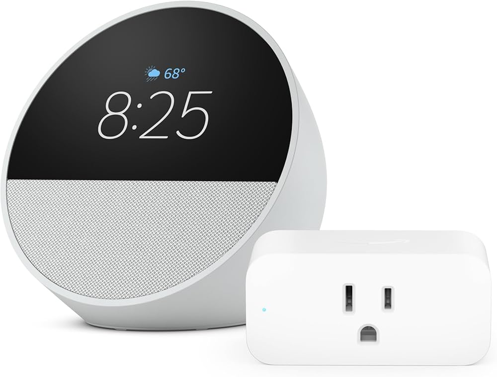 Amazon.com: Amazon Echo Spot (newest model) in Glacier White
