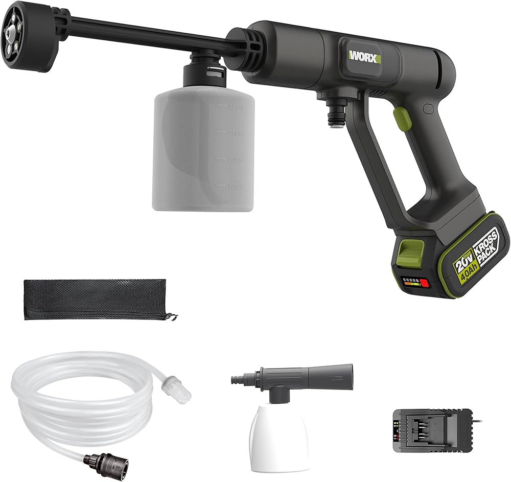 Amazon | WORX（ワークス）高圧洗浄機 コードレス 充電式 18V（20V Max