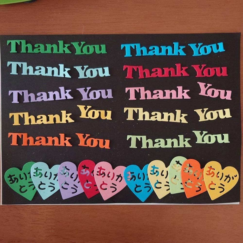 Amazon.co.jp: クラフトパンチ サンキュー ありがとう（B31） : 文房具