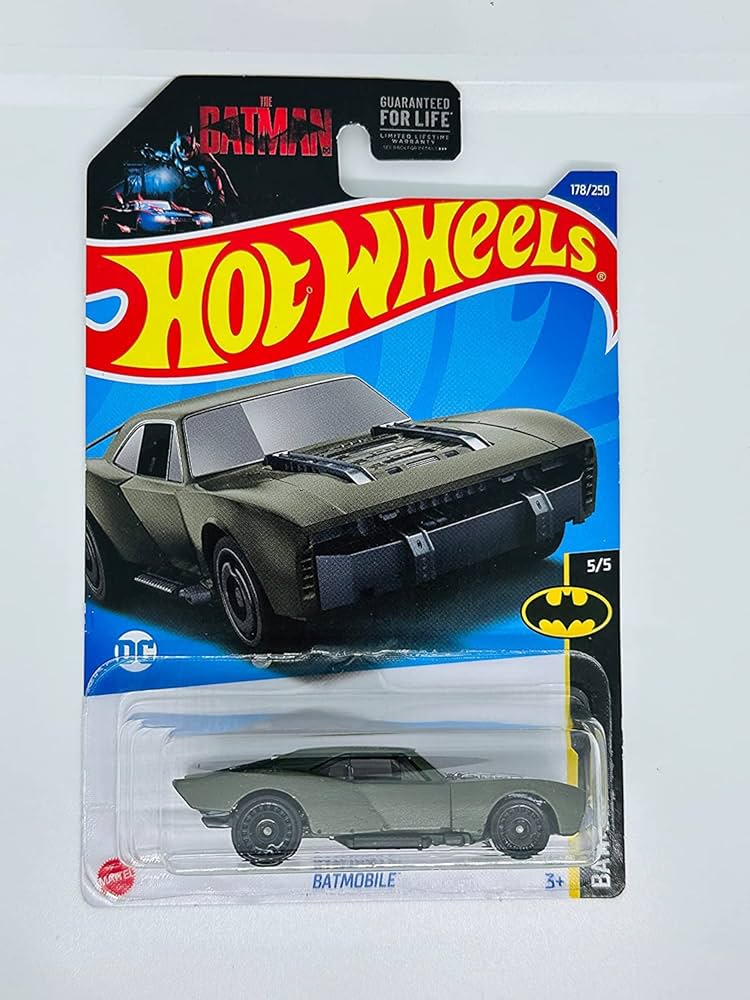 Amazon.com: Hot Wheels 2022 - Batmobile - Matte Green - Batman 5/5