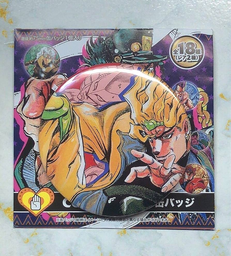 ③㉓ ジョジョの奇妙な冒険 ジャンプ展 50周年記念 缶バッジ DIO