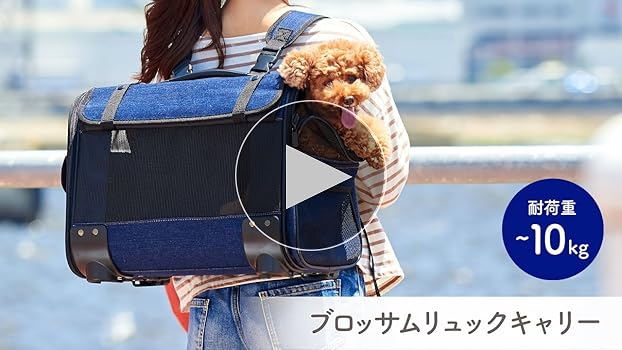 Amazon.co.jp: 【OFT】 ブロッサムリュックキャリー デニム M 犬 小型