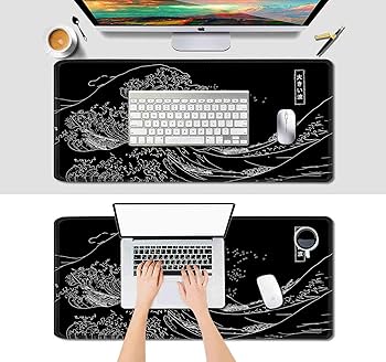 Amazon.com: IMAYONDIA Japanese Great Wave Large Mouse Pad (35.4x15