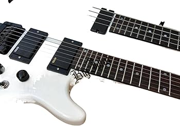 Amazon | ダブルネックヘッドレスエレキギター、4弦ベースアッパー&6弦