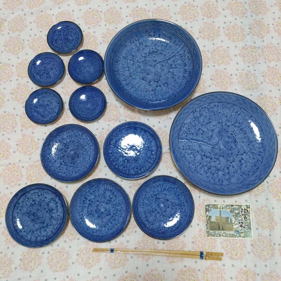 Amazon.co.jp: 有田焼 波佐見焼 肥前 哲三郎窯 大鉢、大皿、中皿、小皿