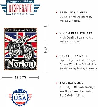 Amazon.com: Desperate Enterprises Norton Motorcycle - Best