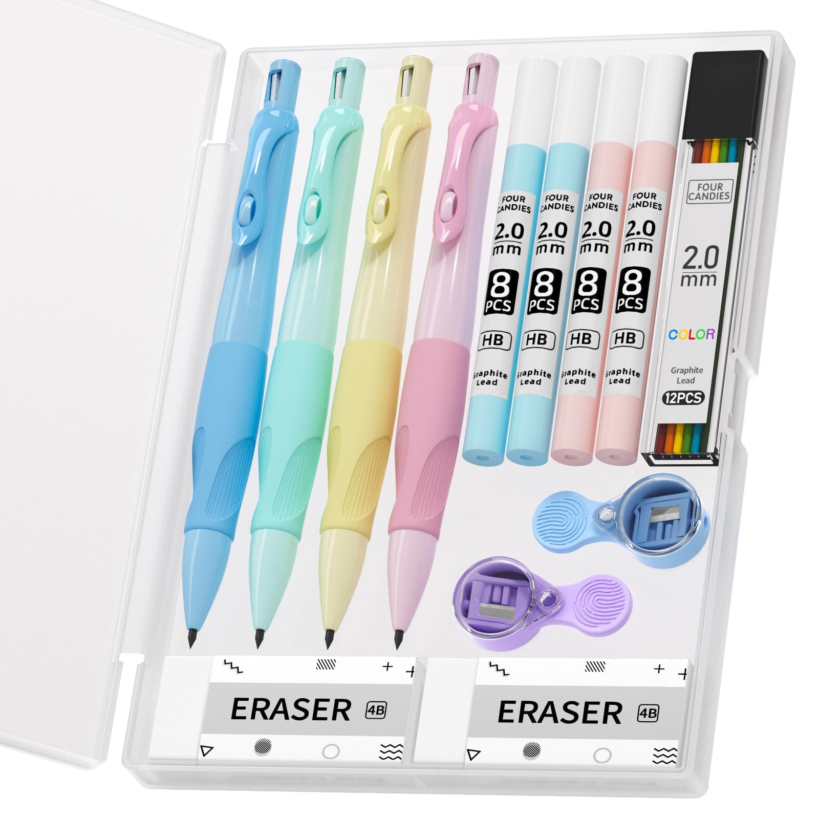 Amazon.co.jp: Four Candies かわいいシャープペンシルセット 2.0mm