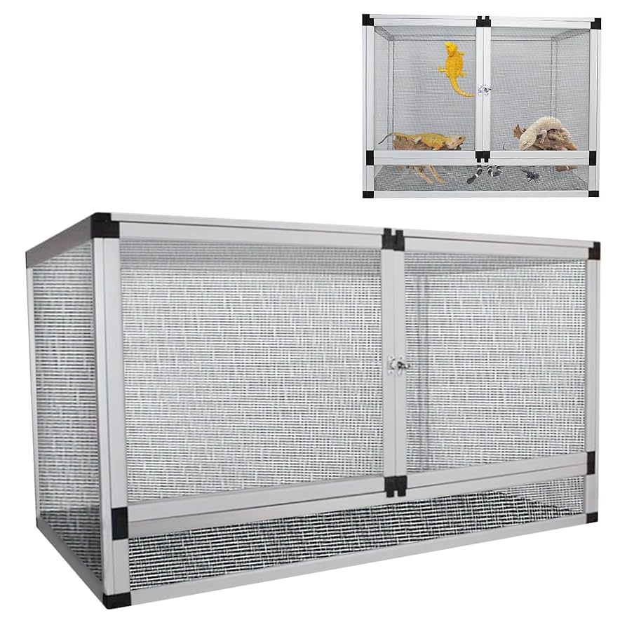 爬虫類ケージ 80×45×45㎝ ストッパー4個 爬虫類ケージ 80×45